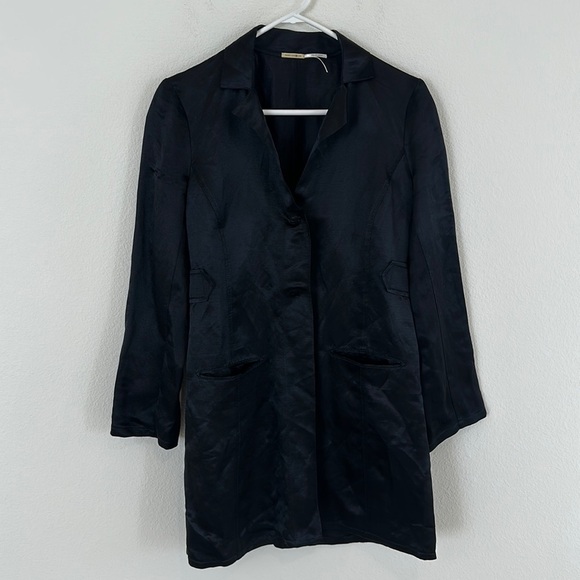 Max Studio Linen Silk Blend Back Blazer - Picture 1 of 10